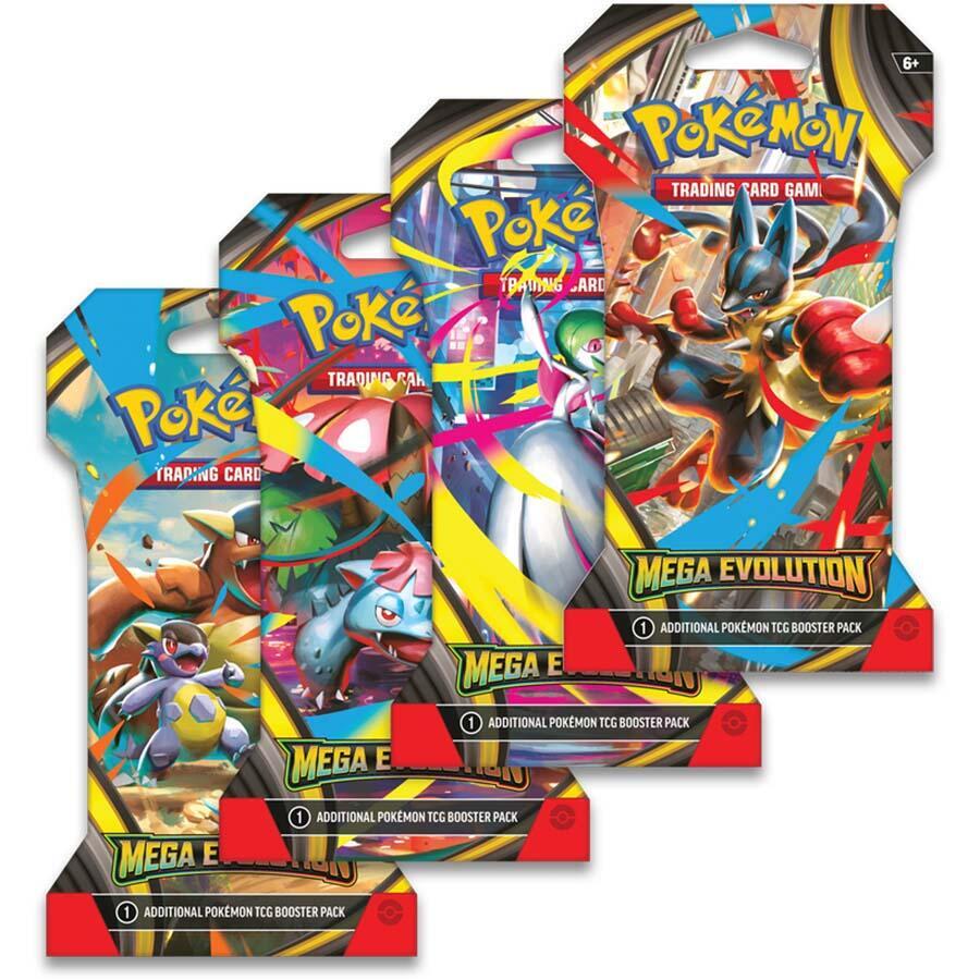 Mega Evolution Sleeved Booster Pack Art Bundle [Set of 4]